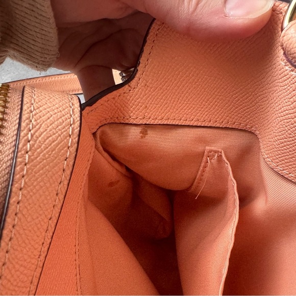 Coach Peach Leather Purse - Picture 15 of 16